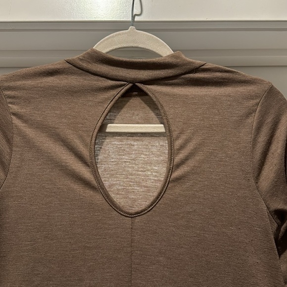 ING brown longsleeve mock turtleneck dress Size Small flirty, party, wes… - Picture 3 of 6